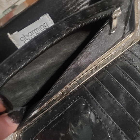 BlackPoppy / Charming Charlie Floral Wallet and Coin Pouch Set - Picture 3 of 12